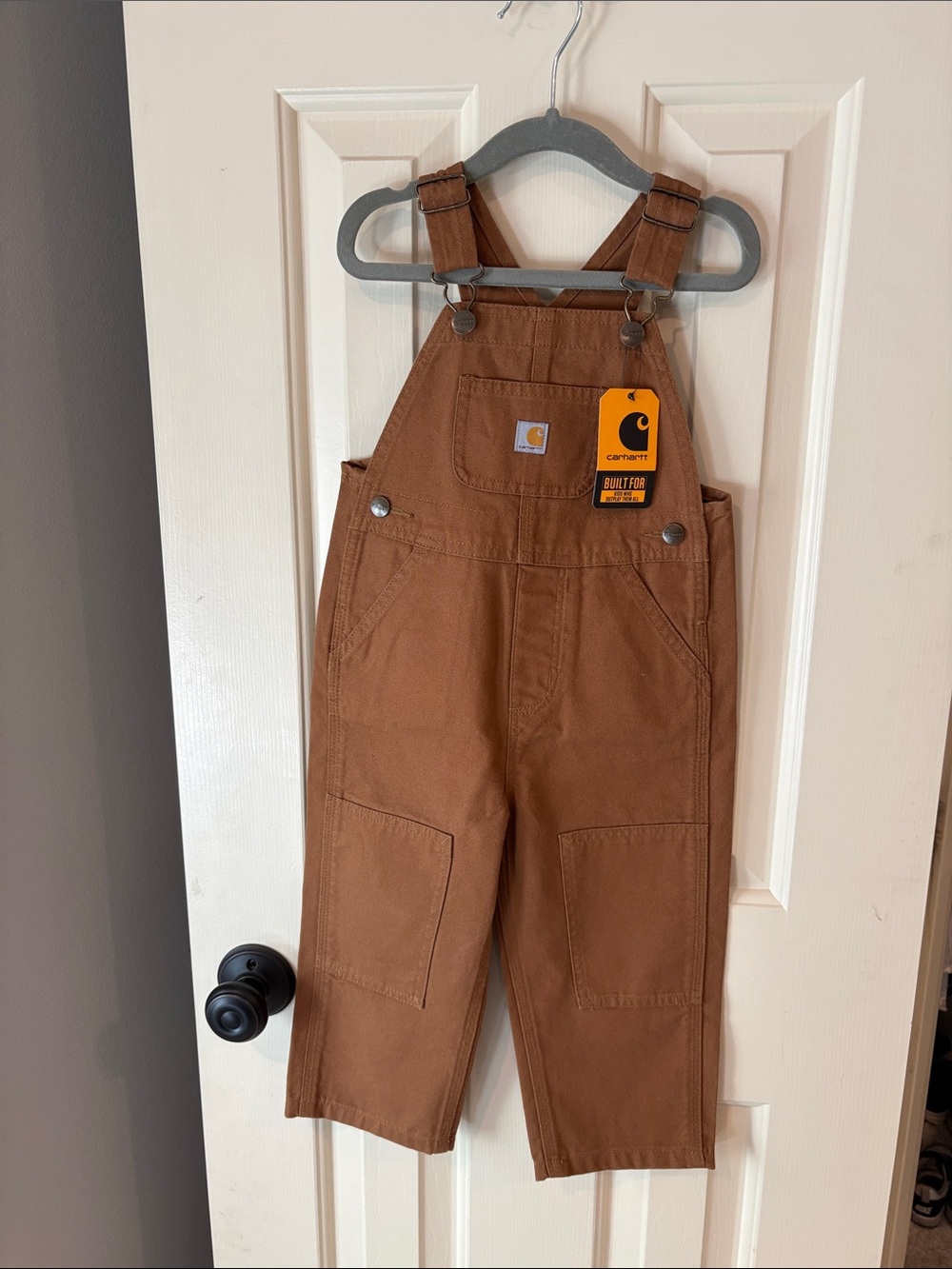 NWT - 2T - Carhartt Kids Brown Duck Overalls